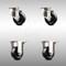 Service Caster 3 Inch 316SS Soft Rubber Wheel Swivel Top Plate Caster Rigid SCC, 2PK SCC-SS31620S314-SRS-2-R-2 - alternate 1